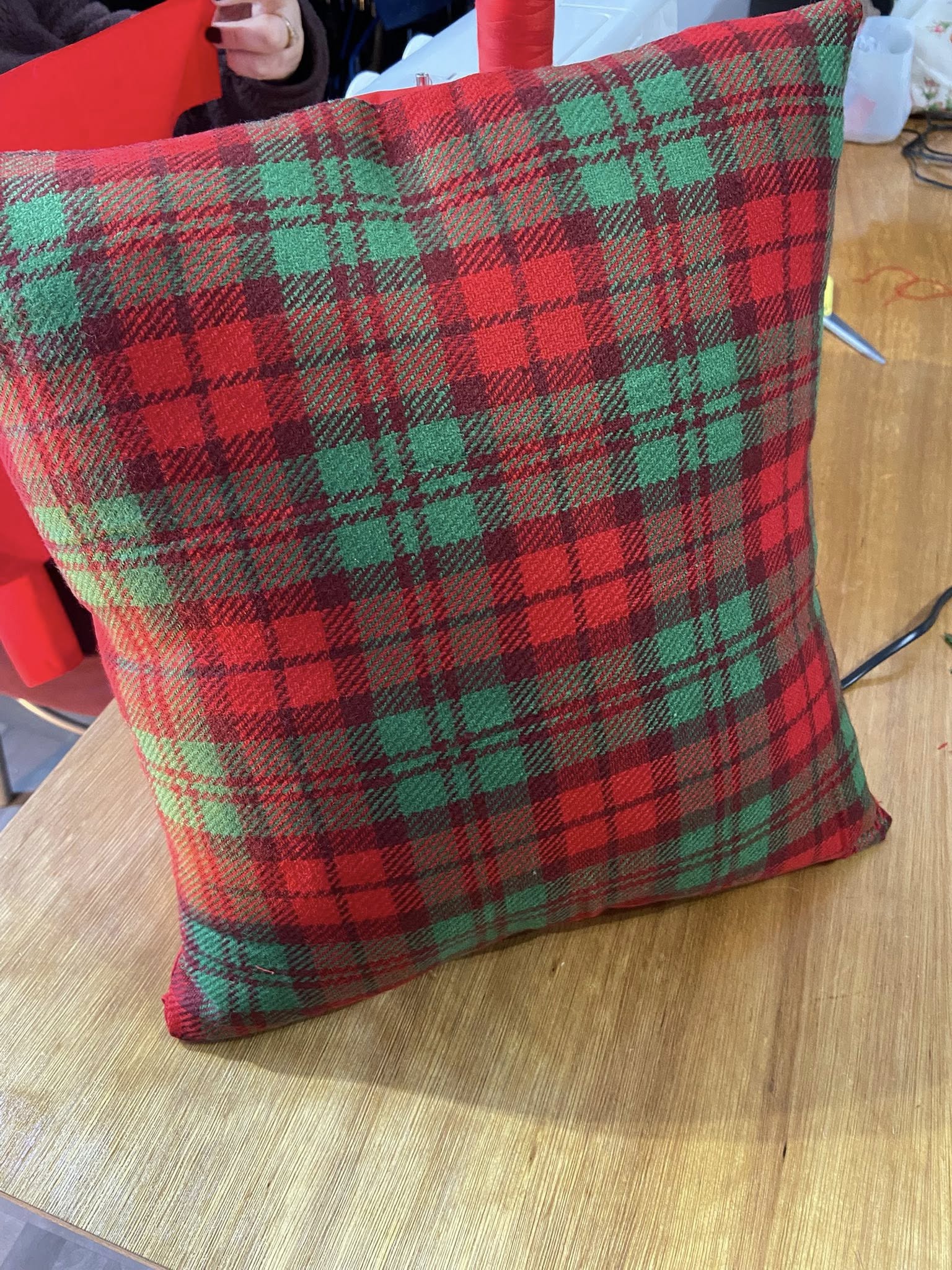 Tartan cushion